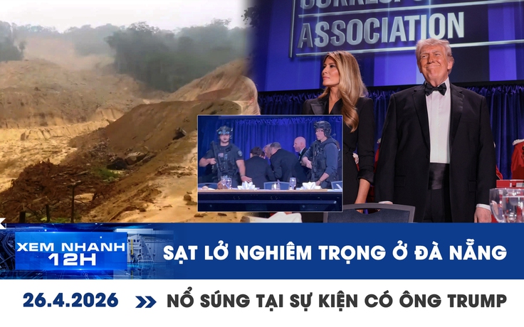 Xem nhanh 12h: Sạt lở nghiêm trọng ở Đà Nẵng | Nổ súng tại sự kiện có tổng thống Donald Trump