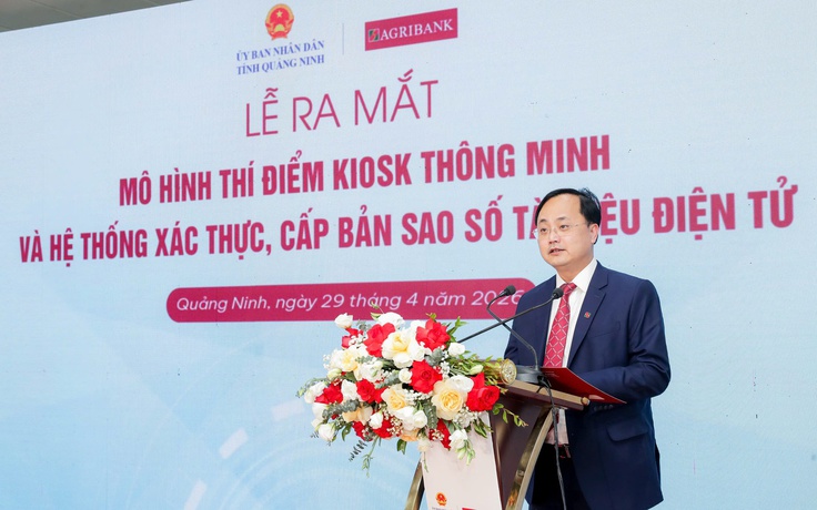 Agribank đồng hành cùng tỉnh Quảng Ninh triển khai mô hình Kiosk thông minh