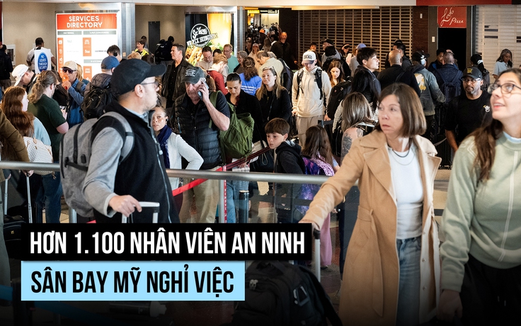 Hơn 1.100 nhân viên an ninh sân bay Mỹ nghỉ việc giữa bế tắc ngân sách
