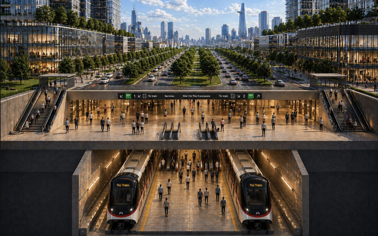 Metro Bến Thành - Thủ Thiêm sẽ dùng 'quái thú' khoan hầm vượt sông Sài Gòn