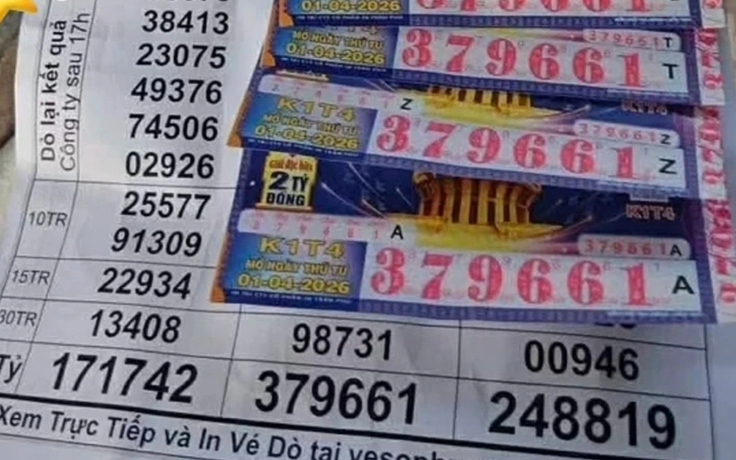 Mua 4 tờ khi uống cà phê, khách bất ngờ trúng độc đắc xổ số miền Nam