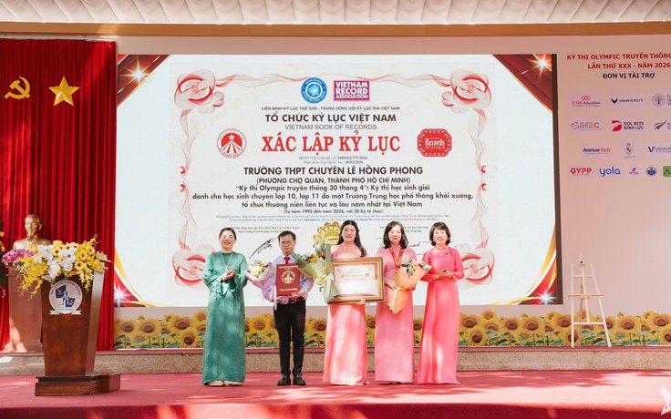 Một kỳ thi tại TP.HCM có lịch sử 30 năm được xác lập kỷ lục Việt Nam