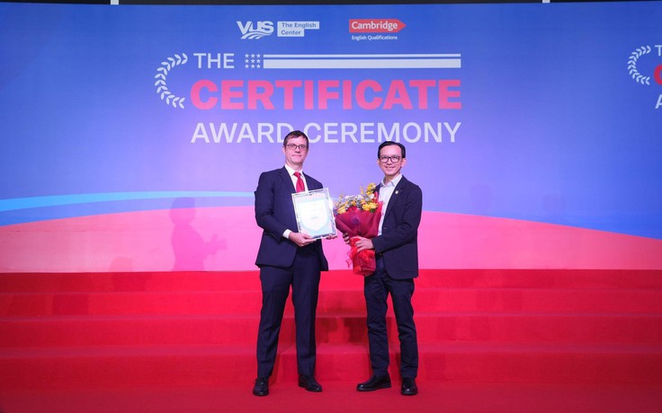 VUS đạt chứng nhận trung tâm đào tạo vàng năm thứ 6 liên tiếp từ Cambridge