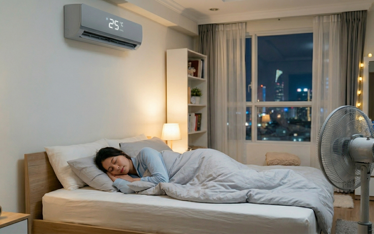 Nắng nóng: Ngủ máy lạnh sao cho khỏe và tiết kiệm điện?