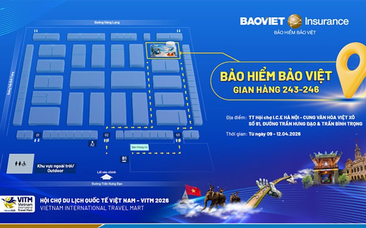 Check-in gian hàng Bảo hiểm Bảo Việt tại Hội chợ Du lịch quốc tế Việt Nam