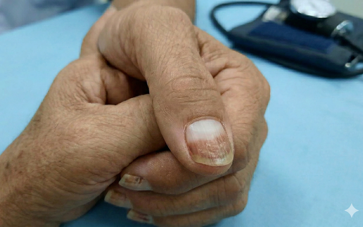 Dấu hiệu bệnh thận âm thầm có thể xuất hiện ở móng tay