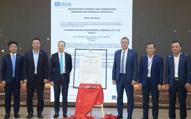 Lần đầu tiên Việt Nam tự đào tạo kỹ sư bảo dưỡng máy bay chuẩn châu Âu