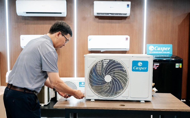 Mổ điều hòa Casper phát hiện bên trong có máy nén Panasonic