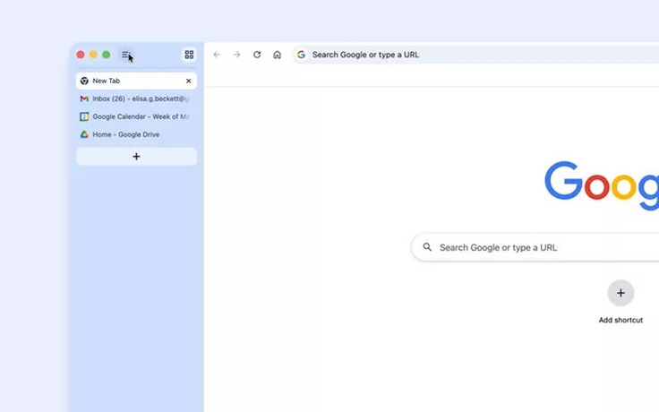 Trình duyệt Chrome cho xếp tab theo hàng dọc