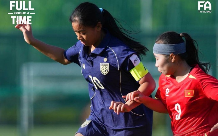 U.17 nữ Việt Nam hòa nghẹt thở U.17 nữ Thái Lan ở giải châu Á: Đấu Trung Quốc ngày nào?