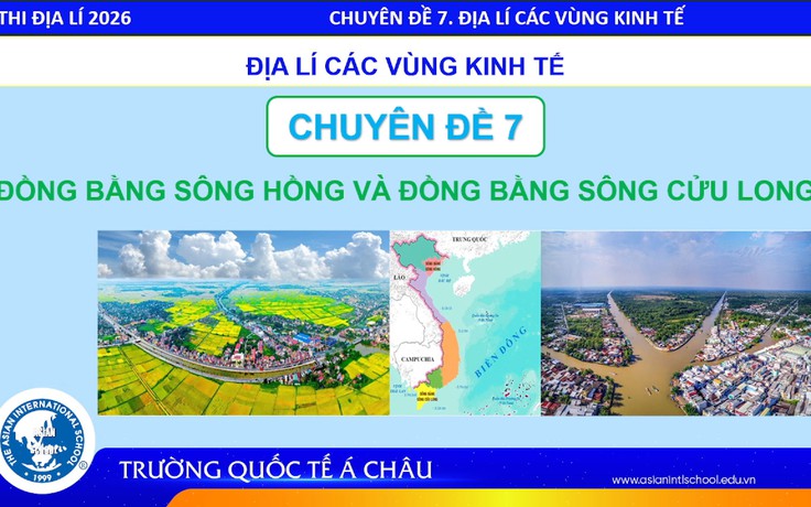 BÍ QUYẾT ÔN THI THPT 2026 | Môn địa lý | Chuyên đề 7 | Đồng bằng sông Hồng và sông Cửu Long