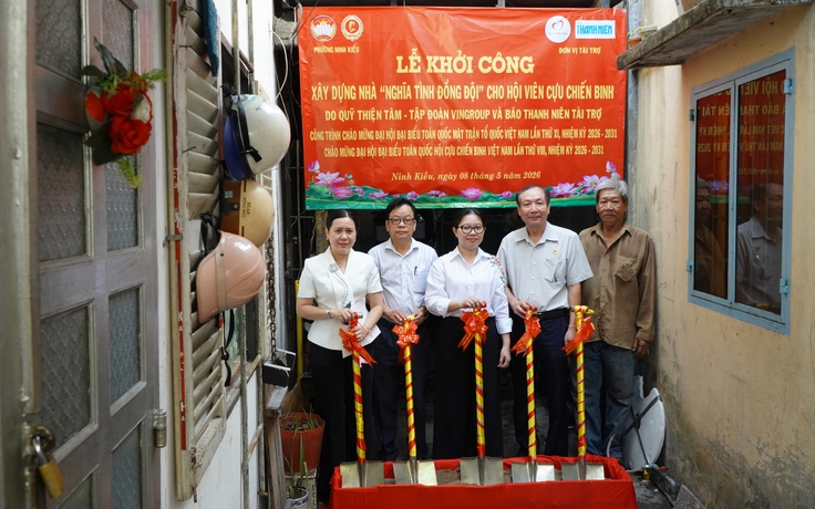 Báo Thanh Niên khởi công xây nhà giúp cựu chiến binh