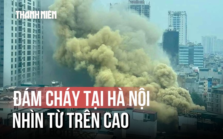 Cháy lớn tại nhà hàng ở Hà Nội, 10 xe chữa cháy được huy động