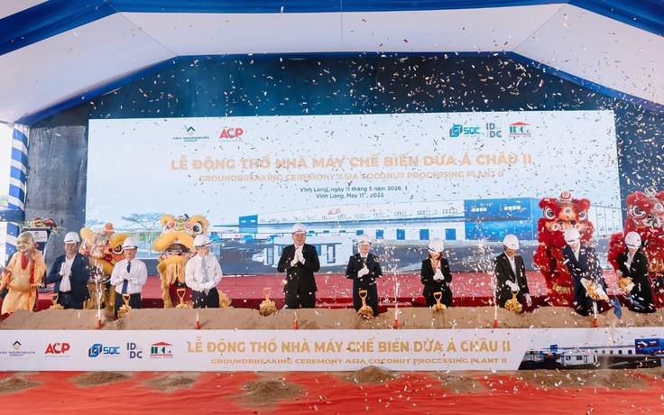 Tập đoàn Nguyên liệu Á Châu khởi công nhà máy chế biến dừa đẳng cấp thế giới