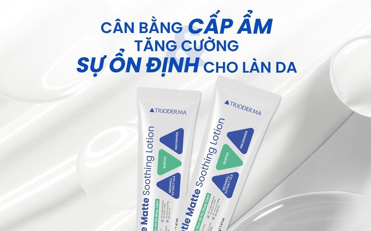 Giải mã Trioderma Gentle Matte Soothing: Lotion chuẩn y khoa ổn định nền da khỏe từ gốc