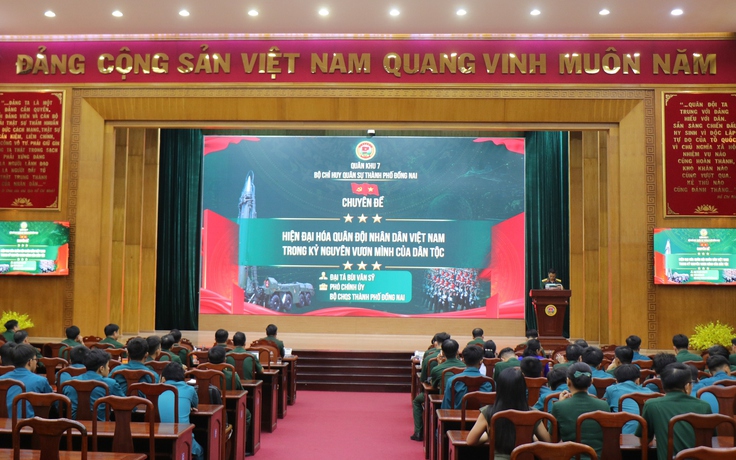 59 cán bộ dự hội thi báo cáo viên giỏi Quân khu 7 năm 2026