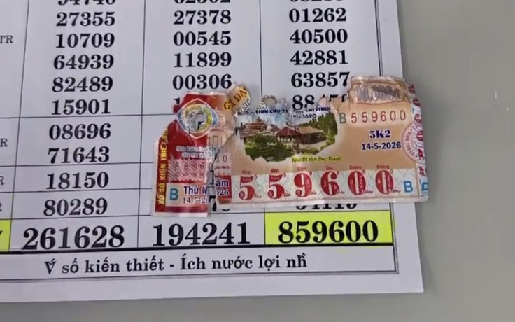 Xuất hiện tờ vé số trúng 50 triệu xổ số miền Nam bị rách đôi: Đại lý nói gì?