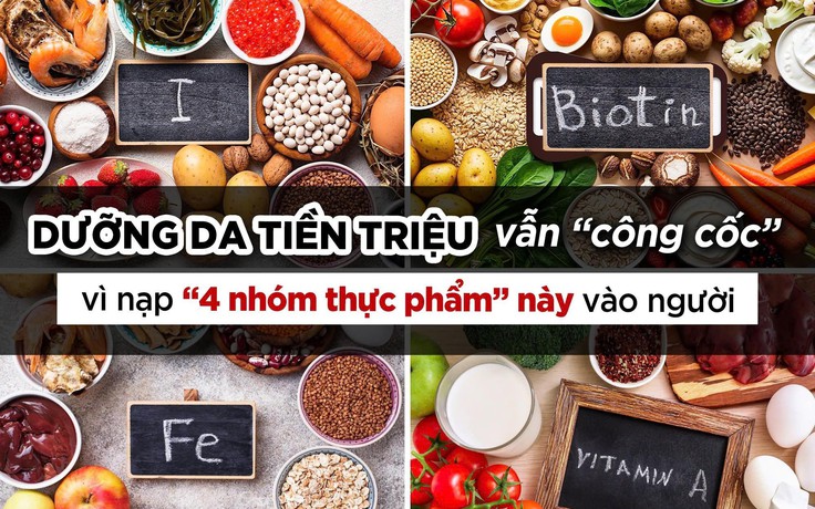 Dưỡng da tiền triệu vẫn công cốc nếu bạn nạp 4 nhóm thực phẩm này vào người