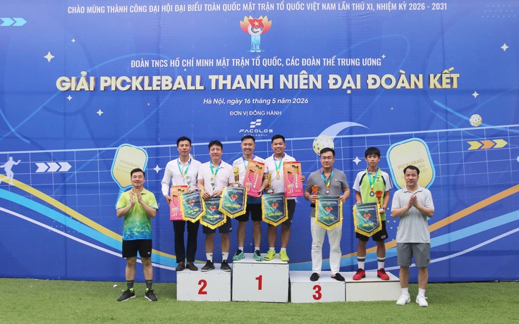 Giải pickleball thanh niên 'Đại đoàn kết' chào mừng thành công Đại hội MTTQ Việt Nam