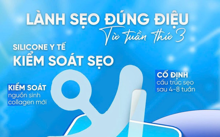Phẫu thuật treo sa trễ dùng miếng dán silicone nào để da phẳng như chưa dao kéo?