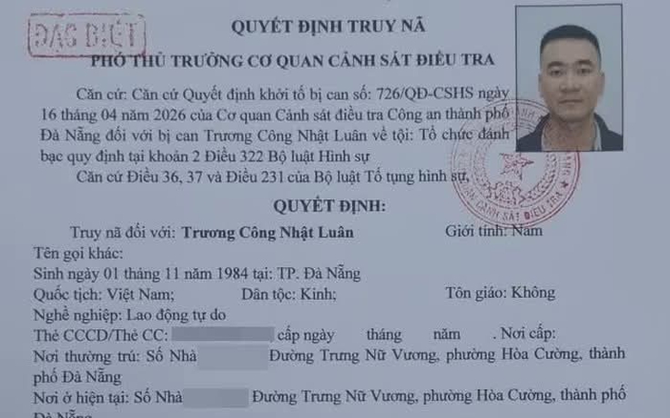 Truy nã 'ông trùm' đường dây cá độ bóng đá hơn 350 tỉ đồng