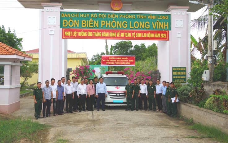 Ra mắt 'Xe cứu thương Biên phòng' miễn phí tại xã biên giới biển