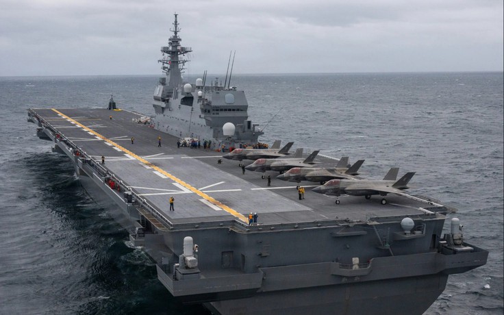 Tàu khu trục hoán cải của Nhật sắp thử nghiệm với F-35B của Mỹ