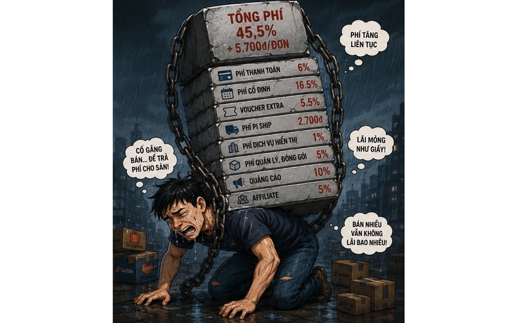 Chịu hết siết, chủ shop tố sàn thương mại tăng phí vô tội vạ