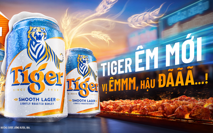 Tiger Beer ra mắt Tiger Êm mới - ‘Vị Êmmm, Hậu Đãaa…!’