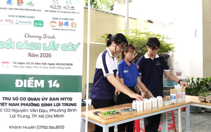 Phát động chương trình Đổi sách lấy cây ở 15 điểm đổi trên toàn quốc