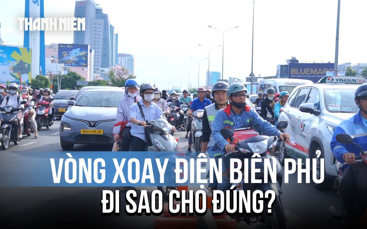 Phân luồng vòng xoay Điện Biên Phủ: Nhiều người lúng túng trong sáng đầu tuần