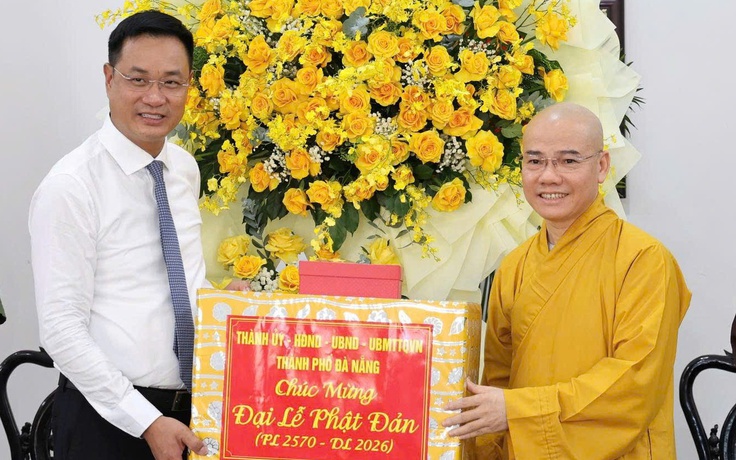 Lãnh đạo Đà Nẵng thăm Giáo hội Phật giáo, lan tỏa tinh thần từ bi mùa Phật đản