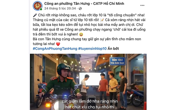 Phường vận động dừng hát karaoke để học sinh ôn thi lớp 10