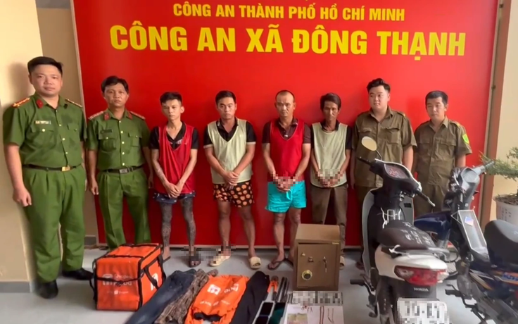 TP.HCM: Bắt nhóm đối tượng gây ra loạt vụ trộm cắp