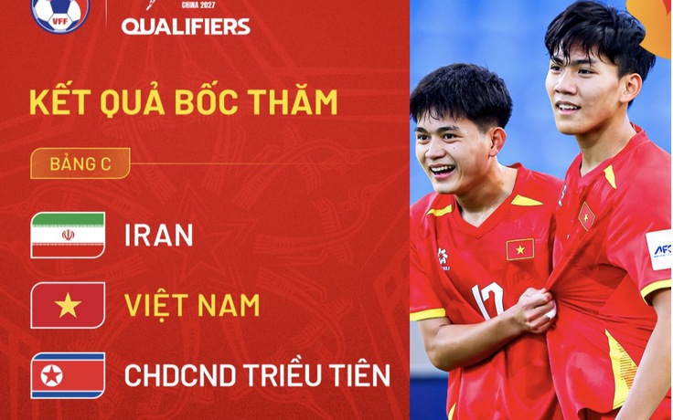 Chủ nhà U.20 Việt Nam đấu U.20 Iran, Triều Tiên và Palestine ở vòng loại châu Á: TV360 phát trực tiếp