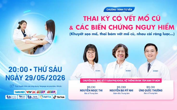 Tư vấn sức khỏe: Thai kỳ có vết mổ cũ và các biến chứng nguy hiểm