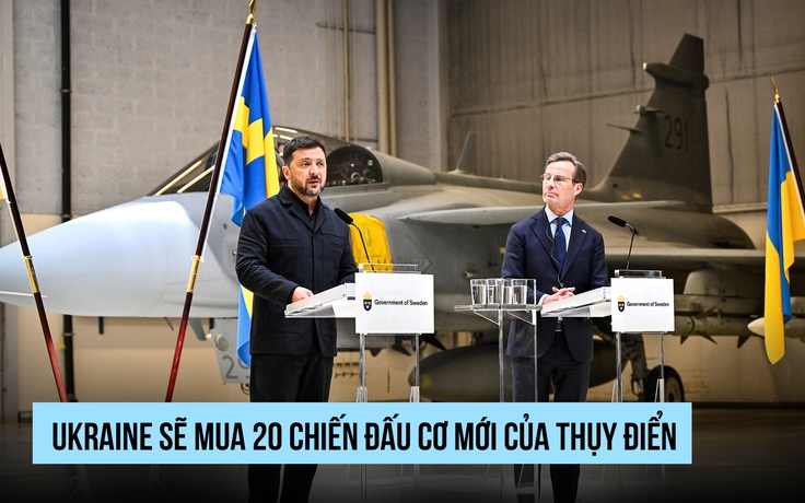 Ukraine sẽ mua 20 chiến đấu cơ Gripen mới từ Thụy Điển
