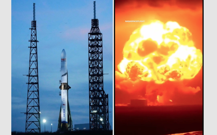 Tên lửa Blue Origin nổ tung trên bệ phóng, nhà cửa xung quanh rung chuyển