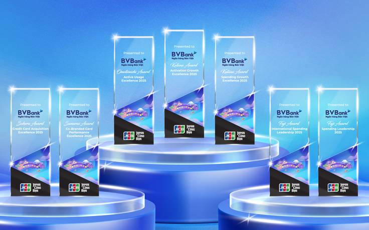 BVBank ghi dấu ấn hoạt động thẻ 2025 với 7 giải thưởng quan trọng