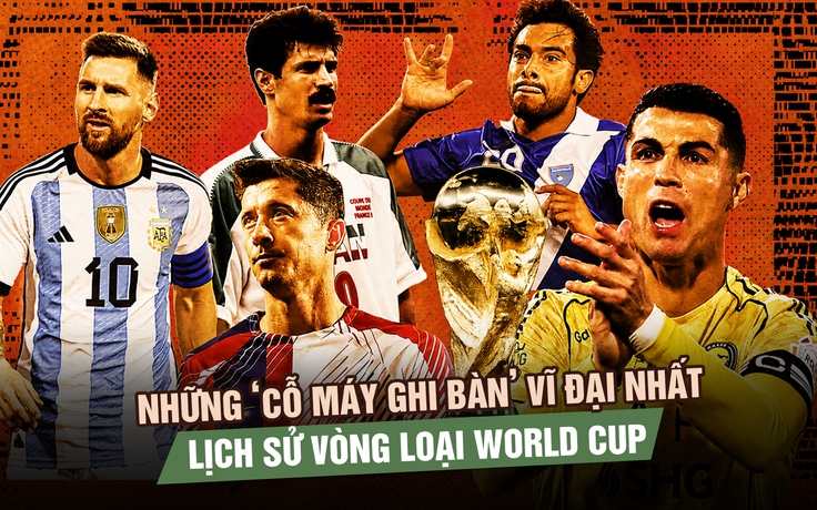 Những ‘cỗ máy ghi bàn’ vĩ đại nhất lịch sử vòng loại World Cup: Ronaldo tốp 1