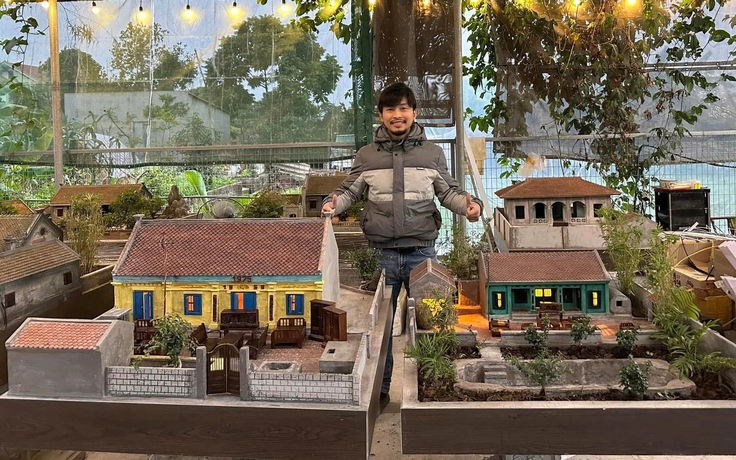 Chàng trai làm mô hình nhà cổ Bắc bộ khiến dân mạng sống lại từng ký ức