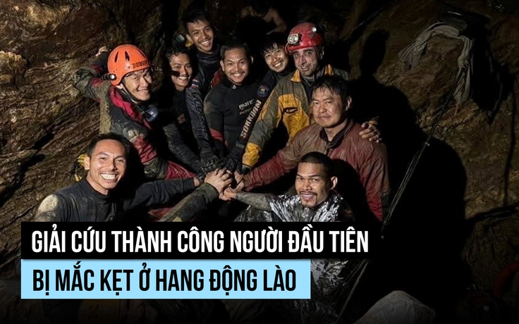 Đưa được người đầu tiên ra, tìm cách cứu nhóm còn lại trong hang động Lào