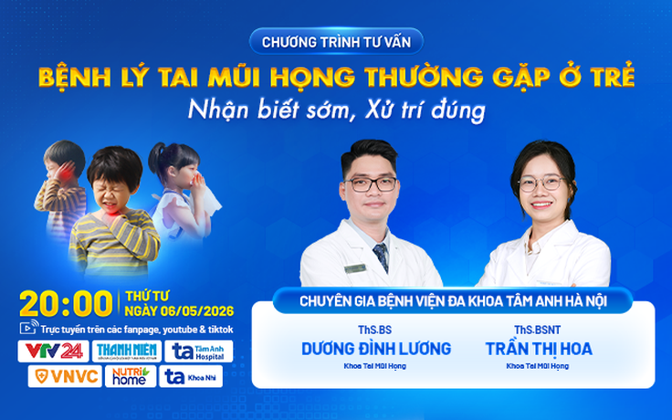 Trẻ ốm vặt mùa hè: Đừng chủ quan với bệnh tai mũi họng