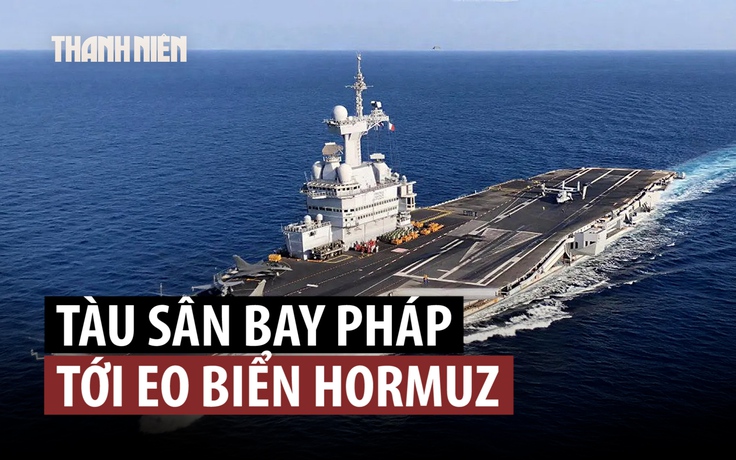 Tàu sân bay Pháp chuẩn bị tham gia thông tuyến eo biển Hormuz