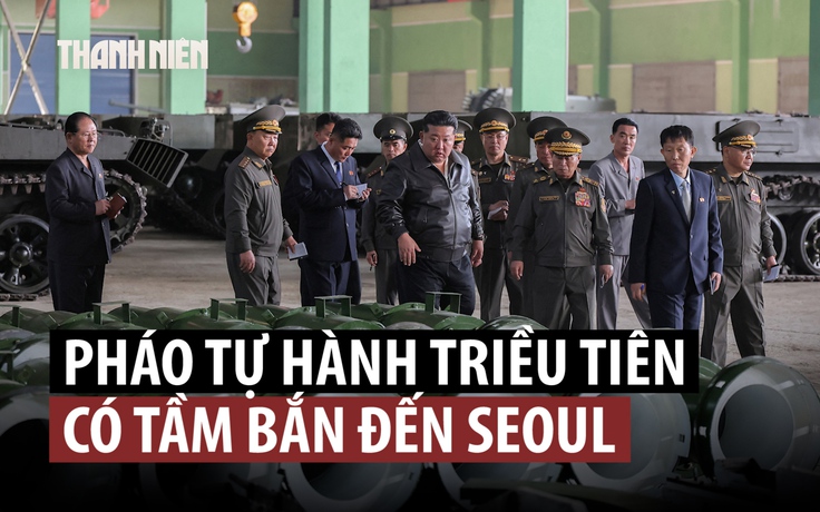 Ông Kim Jong-un thị sát nơi sản xuất pháo tự hành có thể bắn đến Seoul