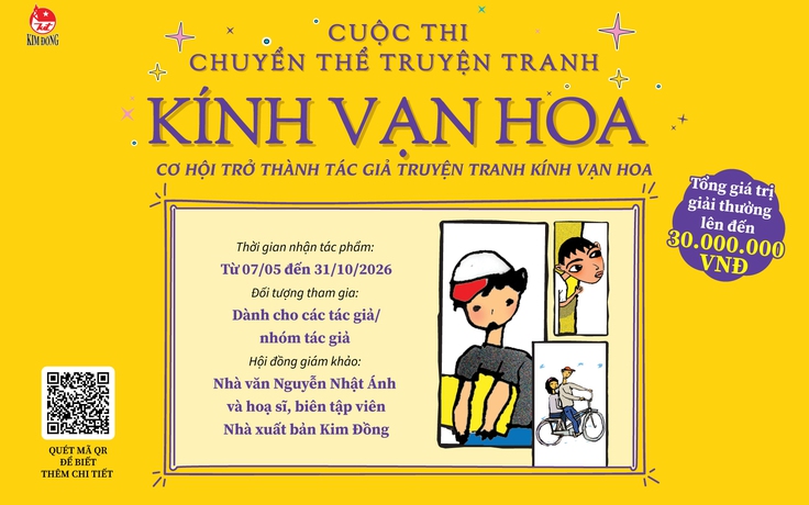 Sắp ra mắt truyện tranh 'Kính vạn hoa' mừng sinh nhật nhà văn Nguyễn Nhật Ánh