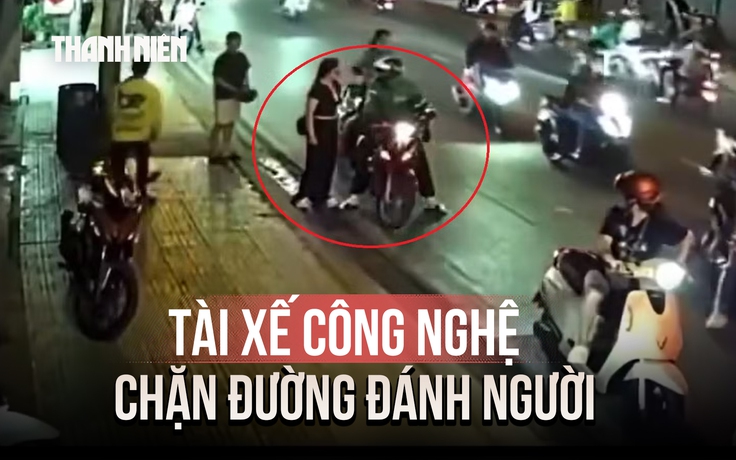 Nghi ghen tuông, tài xế công nghệ chặn đường hành hung tình địch giữa phố