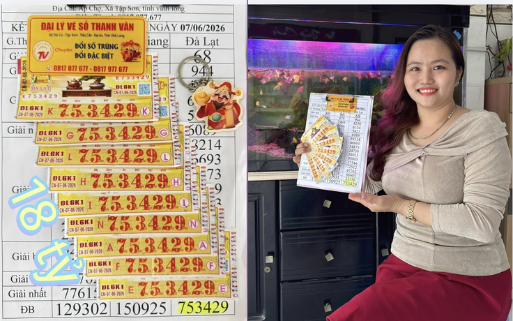 5 người trúng 18 tỉ xổ số miền Nam, không hẹn mà gặp ở một đại lý