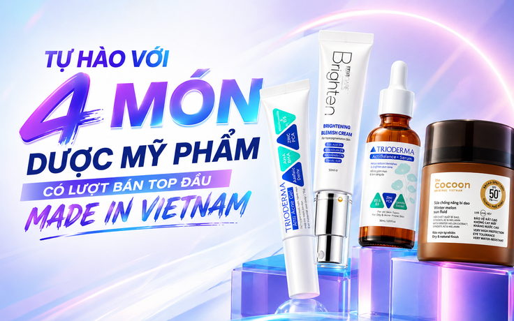 4 món mỹ phẩm ‘made in Vietnam’ có lượt bán top đầu sàn thương mại