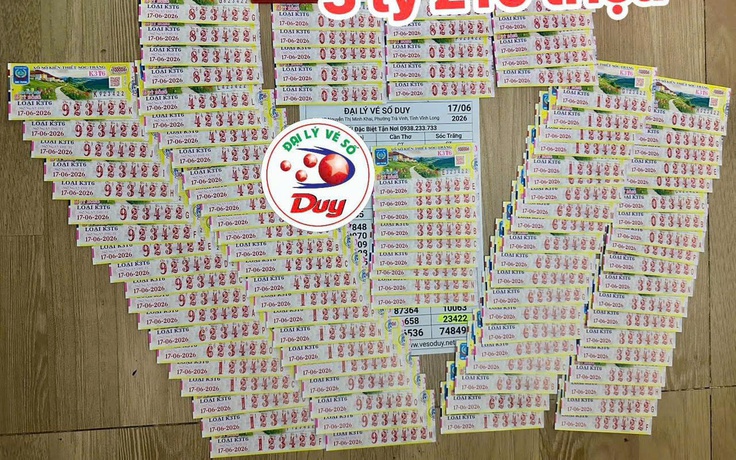 Đại lý Vĩnh Long đổi thưởng 107 vé trúng hơn 3,2 tỉ đồng xổ số miền Nam